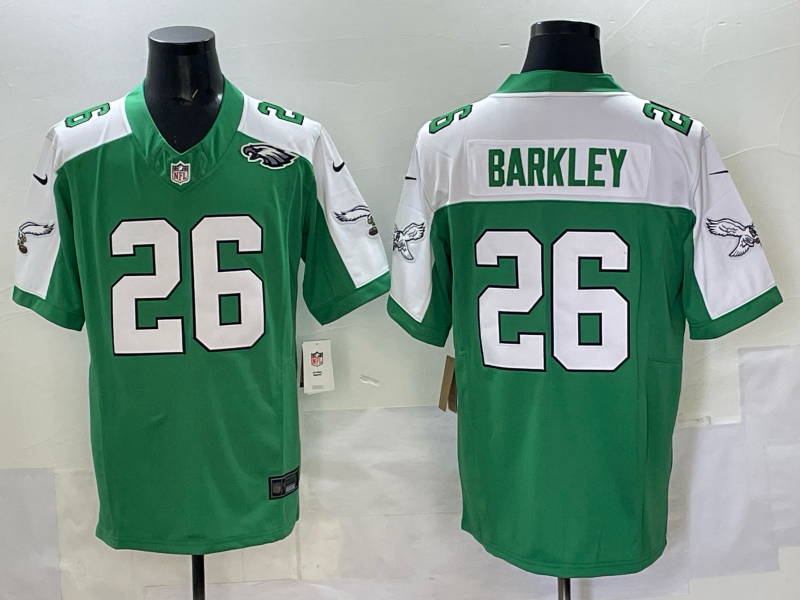 Men 2025 Philadelphia Eagles #26 Barkley green Nike Limited NFL Jersey style 007->philadelphia eagles->NFL Jersey